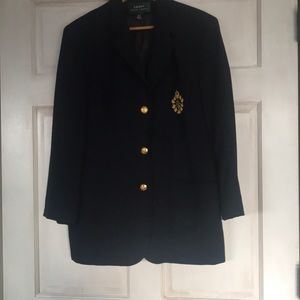 Ralph Lauren Navy Blue Womens Blazer
